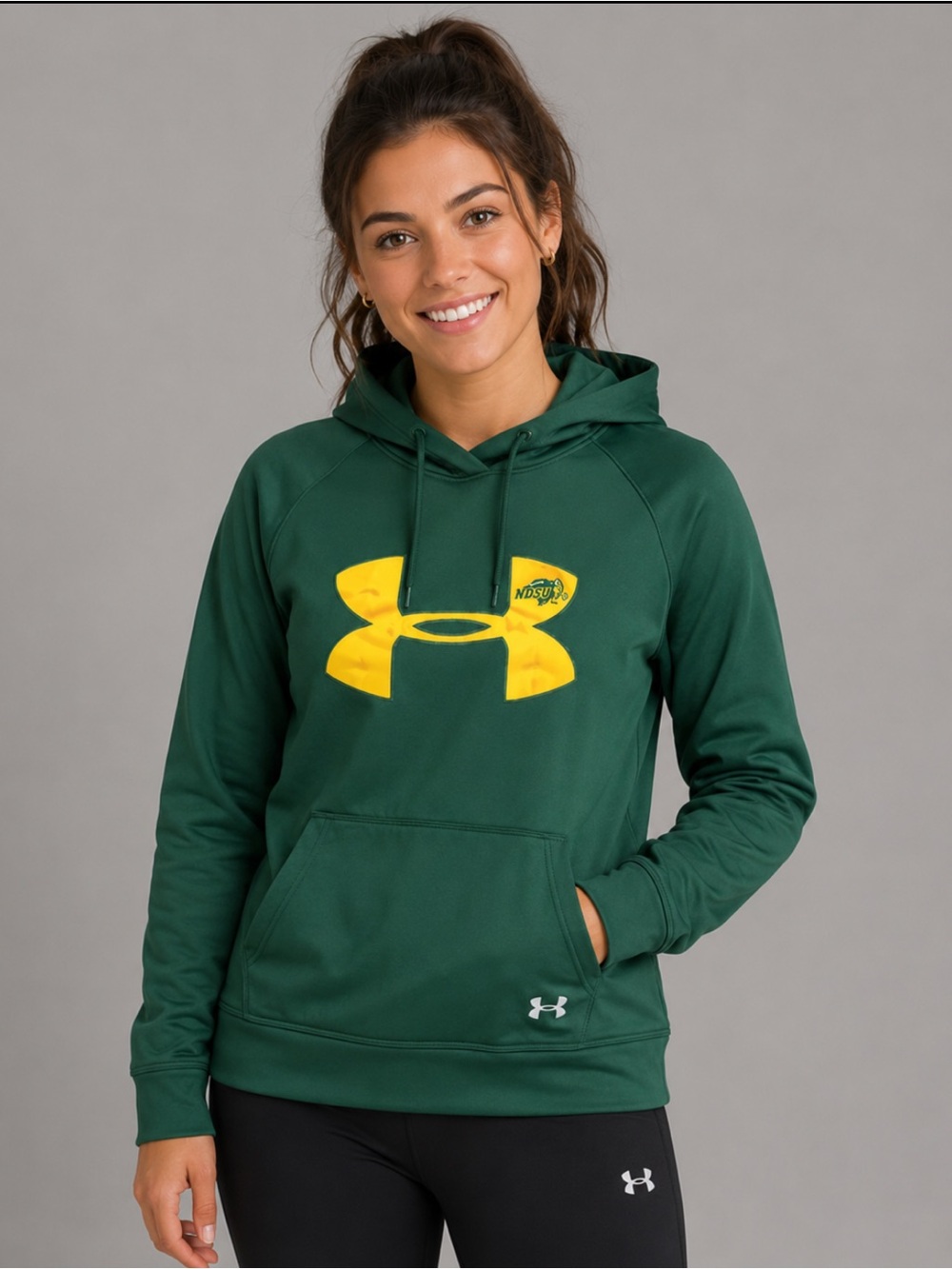 Under Armour NDSU Green Hoodie (L)